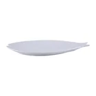 hotel use fish Irregular white ceramic plate sets of dinnerware