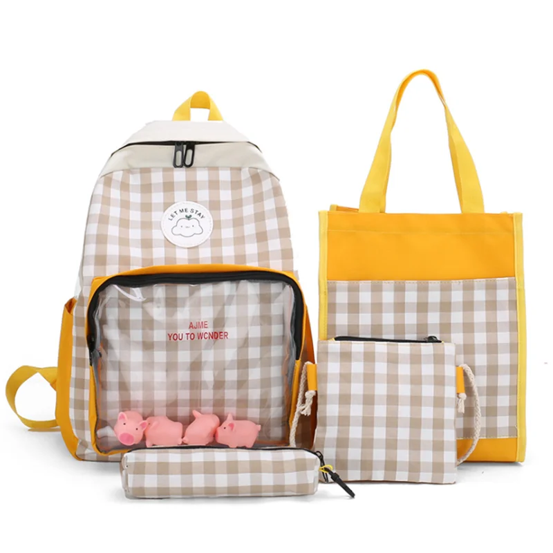 Hot Sale Fashion For Teenager Four Colors Four-piece Suit Canvas Material High Quality Student Bag School Backpack
Hot Sale Fashion For Teenager Four Colors Four-piece Suit Canvas Material High Quality Student Bag School Backpack