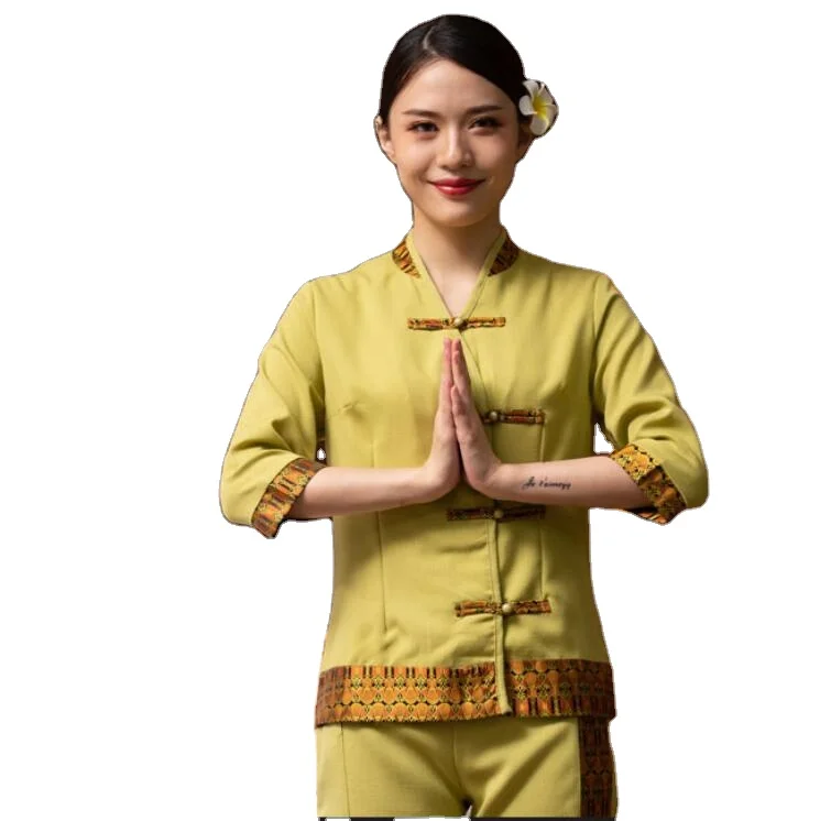 Southeast Asia Thai massage beautician work clothes female bath technician Uniform health club massage foot therapy Work Uniform, As the pictures
Southeast Asia Thai massage beautician work clothes female bath technician Uniform health club massage foot therapy Work Uniform, As the pictures