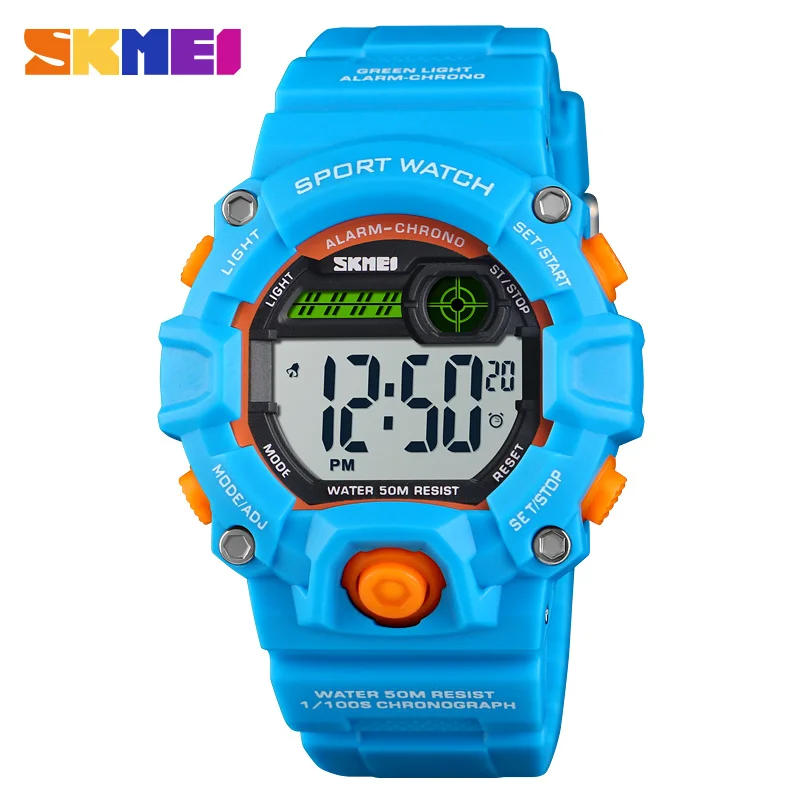 

SKMEI 1484 NEW Kids Watches Digital Wristwatch 50M Waterproof Plastic Case Alarm Boys Girls Children Watch