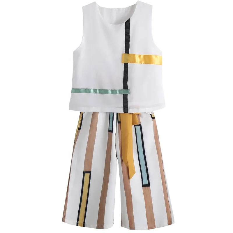 B60134A 2019 new Korean T-shirt printed chiffon wide-leg pants two-piece set, Picture shows
B60134A 2019 new Korean T-shirt printed chiffon wide-leg pants two-piece set, Picture shows