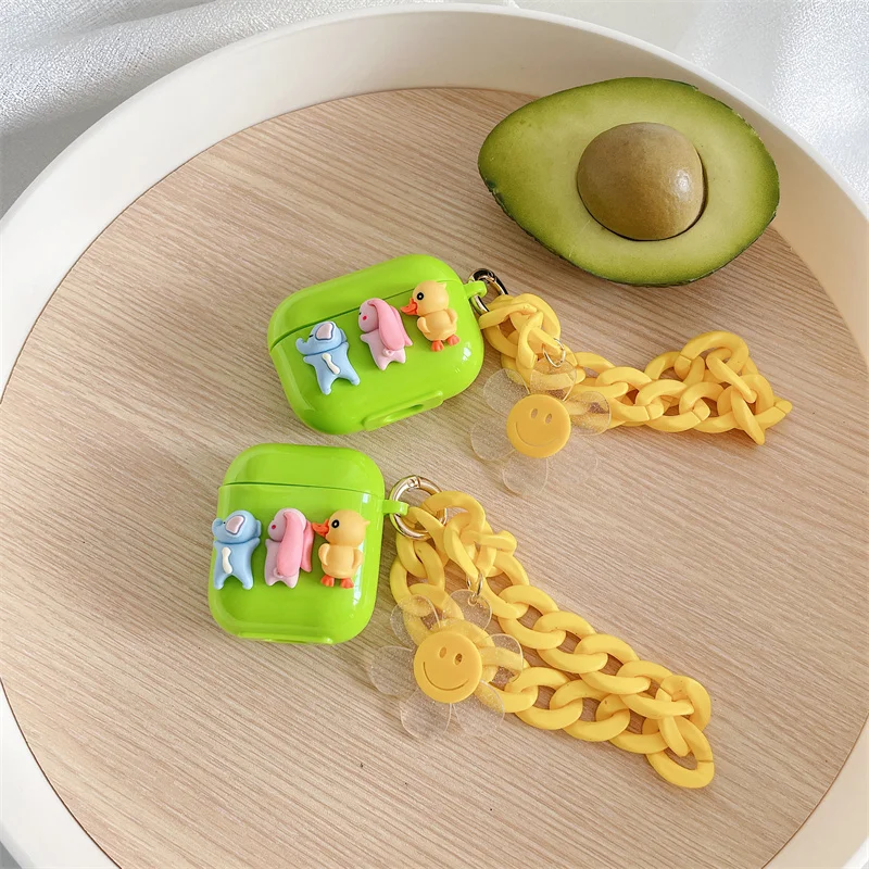 Girly Cute Candy Green Cartoon Animal Design Case with Keychain Protective Cover Case for Airpods 1 2 Pro
Girly Cute Candy Green Cartoon Animal Design Case with Keychain Protective Cover Case for Airpods 1 2 Pro