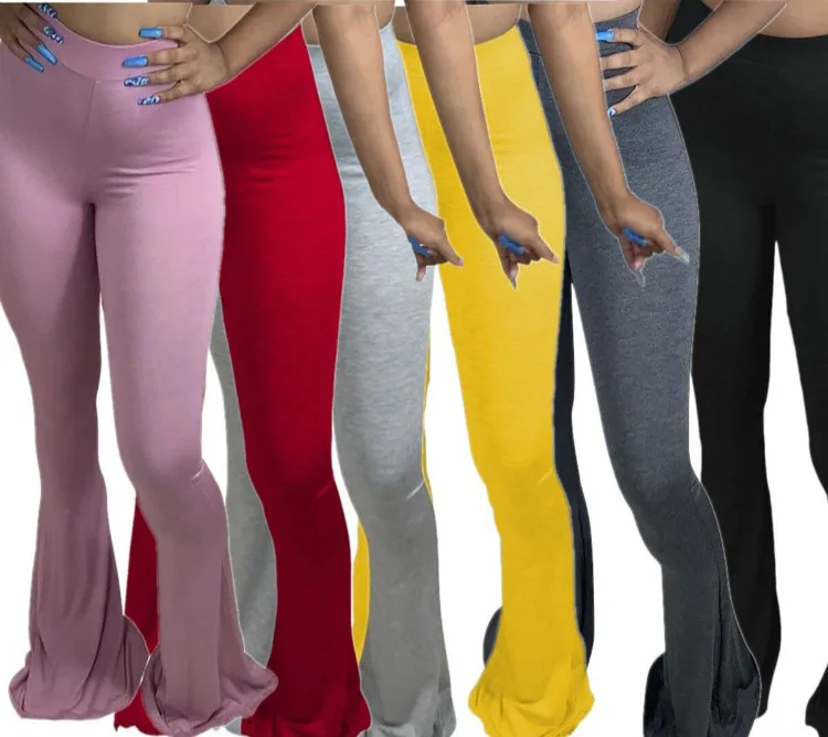 2020 Trend Bell Bottom Leggings Cotton Sweat Pants Flared Women Wide Leg Trousers Flare Yoga Pants for Women Plus Size Pants 
2020 Trend Bell Bottom Leggings Cotton Sweat Pants Flared Women Wide Leg Trousers Flare Yoga Pants for Women Plus Size Pants