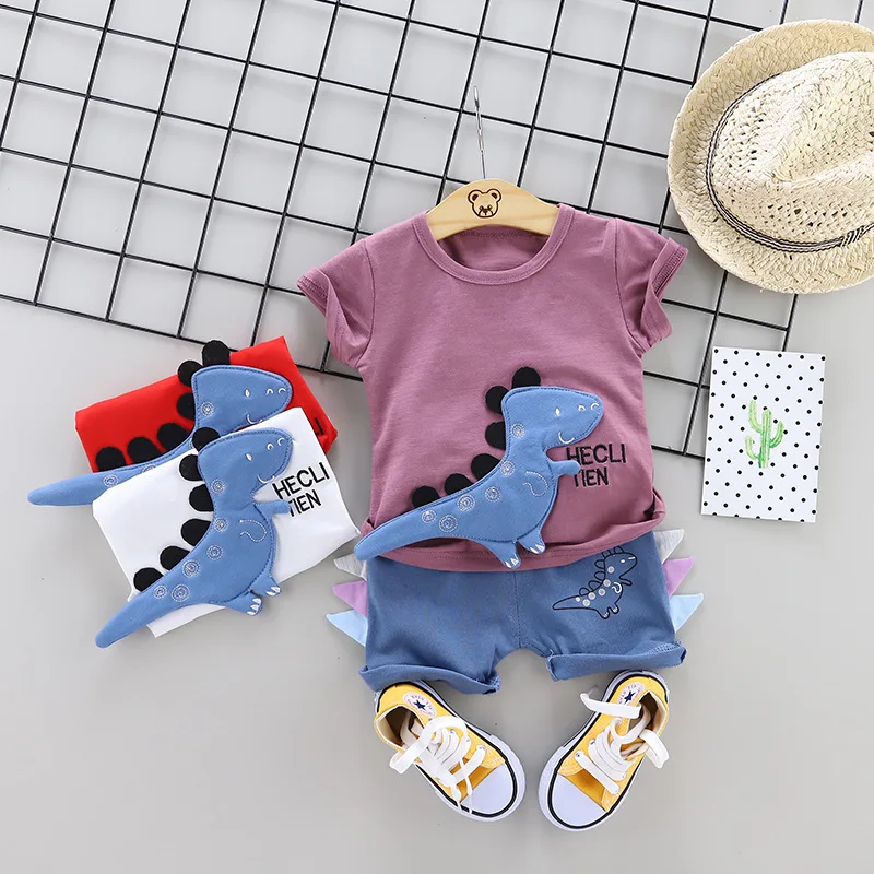 2021 New Boy Short Sleeve Suit 0-4 Years Old Baby Summer Short Sleeve Cartoon Cotton Dinosaur Two-piece Suit
2021 New Boy Short Sleeve Suit 0-4 Years Old Baby Summer Short Sleeve Cartoon Cotton Dinosaur Two-piece Suit