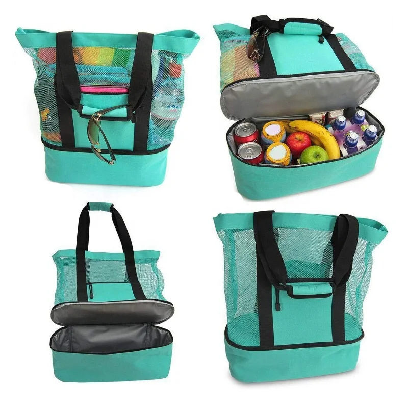 Mesh Beach Bag with Cooler Insulated Picnic Waterproof Tote Bags for Beach Travel, Black, blue, green, rose red
Mesh Beach Bag with Cooler Insulated Picnic Waterproof Tote Bags for Beach Travel, Black, blue, green, rose red