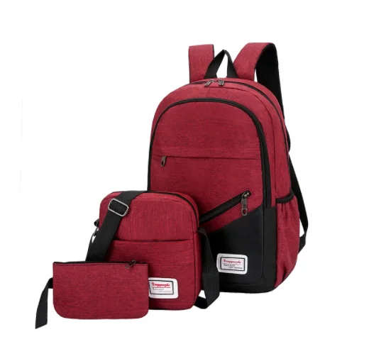Hot Sale Three-Piece Suit Large Capacity Laptop Backpack Male And Female High School Students School Bag Set Outdoor Travel Bag, 6 colors or customized
Hot Sale Three-Piece Suit Large Capacity Laptop Backpack Male And Female High School Students School Bag Set Outdoor Travel Bag, 6 colors or customized