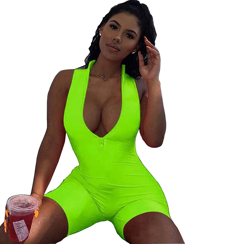 Casual Women Jumpsuits Playsuits Zippers Shorts Skinny High Elasticity Rompers Solid Color Bodysuit, 9 colors
Casual Women Jumpsuits Playsuits Zippers Shorts Skinny High Elasticity Rompers Solid Color Bodysuit, 9 colors