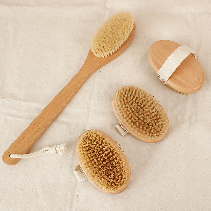 Natural Bath Brush with Beech Wood Handle Dry Exfoliating Body Brush for for Massage and Cleaning
Natural Bath Brush with Beech Wood Handle Dry Exfoliating Body Brush for for Massage and Cleaning