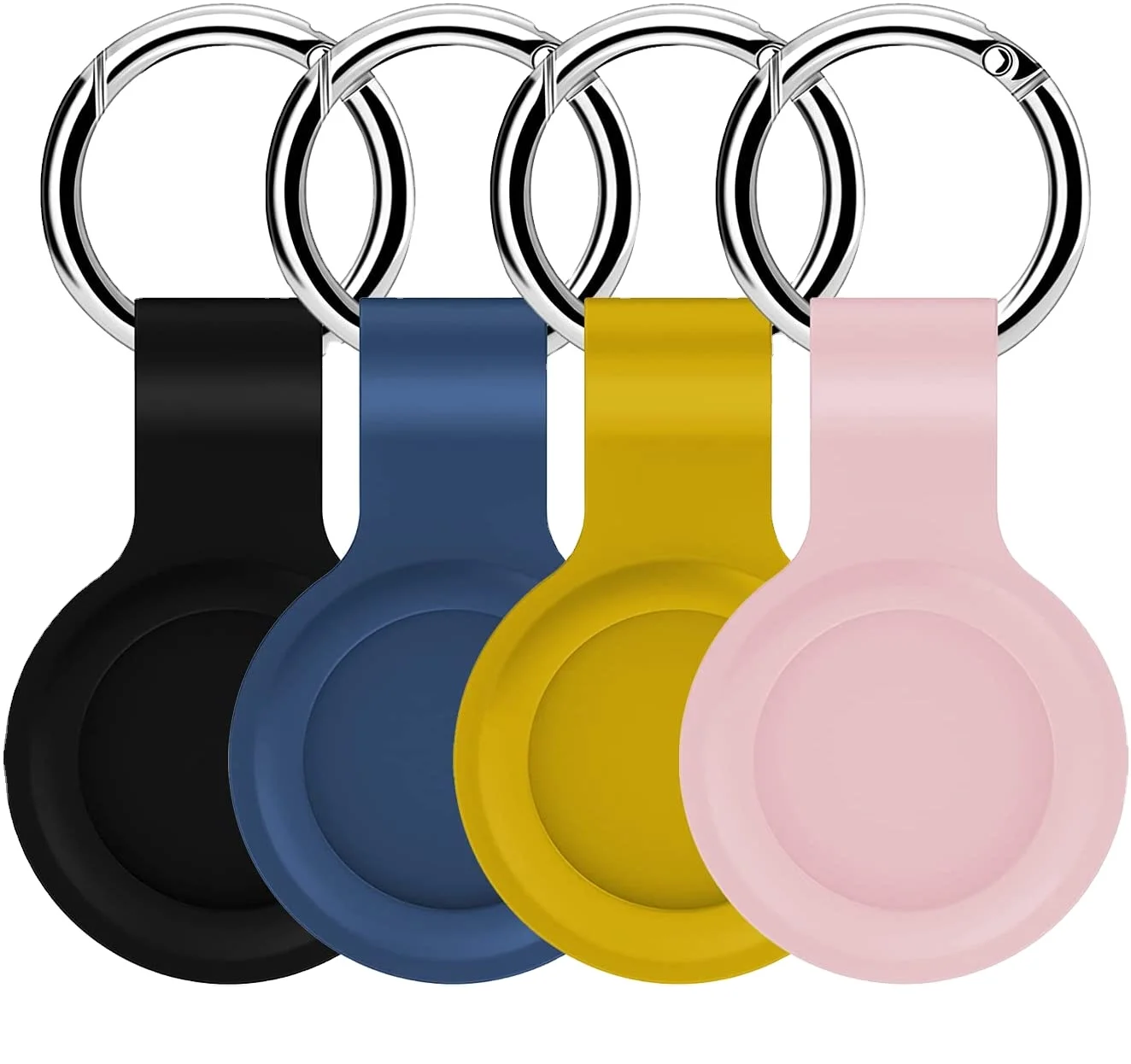 anti-scratch material cute and soft silicone anti-lost cover case with keychain for airtags for dog
anti-scratch material cute and soft silicone anti-lost cover case with keychain for airtags for dog