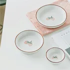 Cheap price custom printing home goods dinnerware ceramic dinner plate sets for restaurant