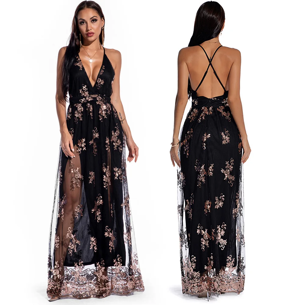 2021 women's sexy suspender big dangling tassel dress party Maxi sequin evening dress
2021 women's sexy suspender big dangling tassel dress party Maxi sequin evening dress