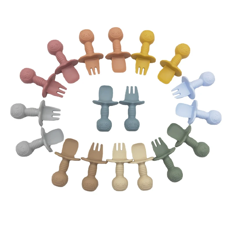 New Short dessert fruits baby self feeding utensil training toddler kids baby palm grasp fork spoon set silicone baby spoon fork
New Short dessert fruits baby self feeding utensil training toddler kids baby palm grasp fork spoon set silicone baby spoon fork