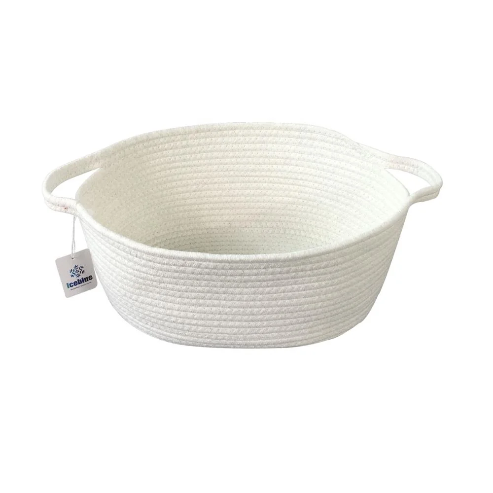 ICEBLUE HD White Home Storage Cotton Rope Storage Basket Woven Basket, Customized color
ICEBLUE HD White Home Storage Cotton Rope Storage Basket Woven Basket, Customized color