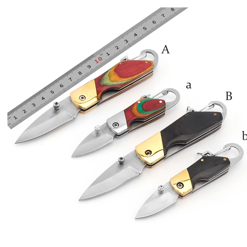 Amazon Hot Sale Keyring Knife Wooden handle portable EDC camping defense outdoor folding Pocket Keychain Knife knife
Amazon Hot Sale Keyring Knife Wooden handle portable EDC camping defense outdoor folding Pocket Keychain Knife knife