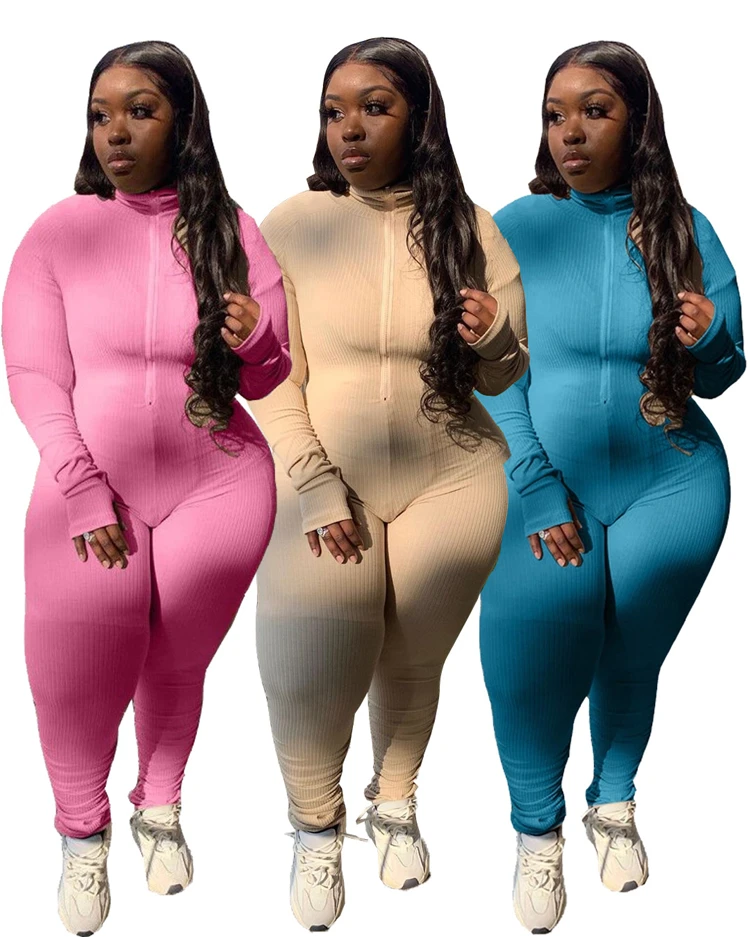 MD-20022451 wholesale casual zipper front sexy long sleeve bodycon plus size women jumpsuits
MD-20022451 wholesale casual zipper front sexy long sleeve bodycon plus size women jumpsuits