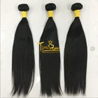 100% Hair Weave Timia Brazilian Virgin Straight Bundles 100% Unprocessed Human Hair Weave Extensions Natural Color