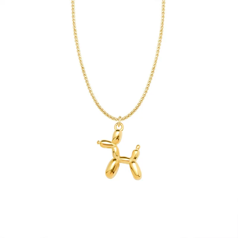 Zooying 2021 Fashion 18k Real Gold Plated Balloon Dog Pendant Necklace Jewelry Custom Gold Pendants For Necklaces Women
Zooying 2021 Fashion 18k Real Gold Plated Balloon Dog Pendant Necklace Jewelry Custom Gold Pendants For Necklaces Women