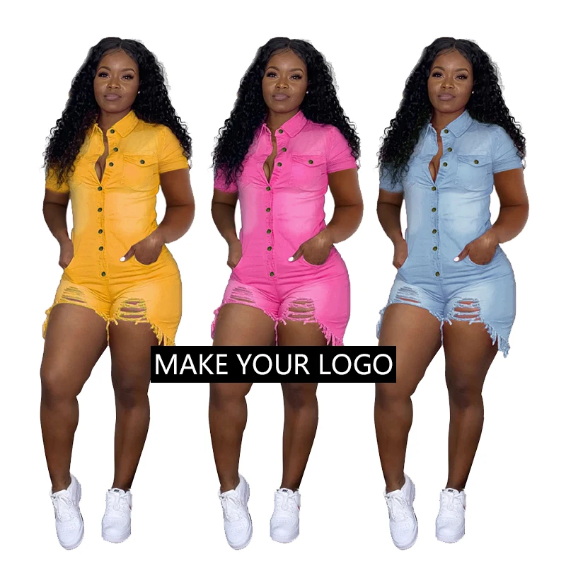 New arrival ladies 201 summer jean romper clothing with scratched pocket women denim one piece short jumpsuit
New arrival ladies 201 summer jean romper clothing with scratched pocket women denim one piece short jumpsuit