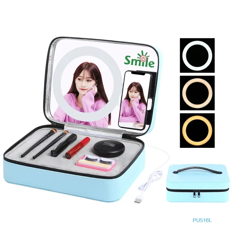 In stock puluz 7.9 inch 3 modes touch adjustable Ring Light Multifunctional Makeup Mirror Cosmetic Storage Box with Phone Clamp
In stock puluz 7.9 inch 3 modes touch adjustable Ring Light Multifunctional Makeup Mirror Cosmetic Storage Box with Phone Clamp