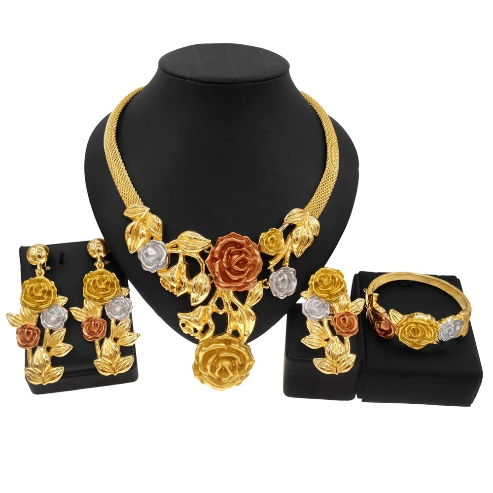 Yuliali Best Women Beautiful Jewelry Set Unique Hollow Out Necklace Bracelet Earring Ring Wholesale Jewellery Sets
Yuliali Best Women Beautiful Jewelry Set Unique Hollow Out Necklace Bracelet Earring Ring Wholesale Jewellery Sets