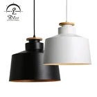 Energy Metal Black Metal Chandeliers High Quality Energy Saving Wood White Black Metal Living Room E27 Chandelier Lamp