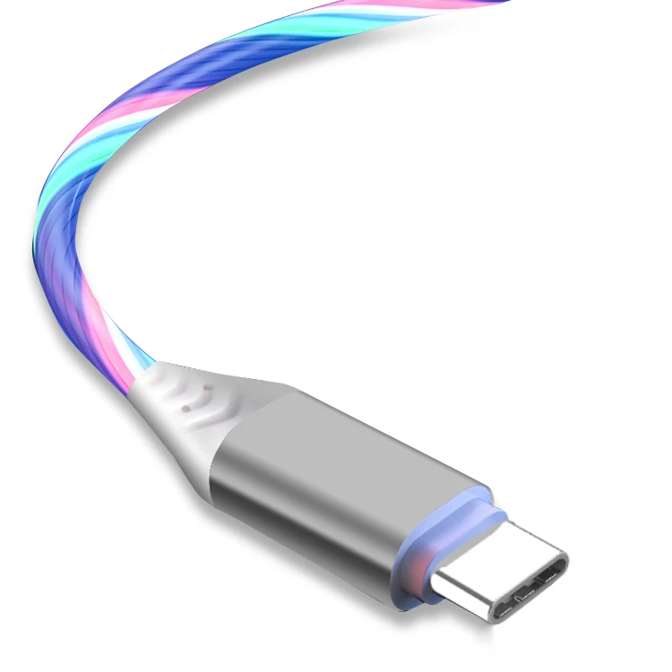 Mobile Phone Cable USB Type C Cable Flash Light LED Data Cable For Samsung S9 Huawei, Pink/blue/white/green
Mobile Phone Cable USB Type C Cable Flash Light LED Data Cable For Samsung S9 Huawei, Pink/blue/white/green