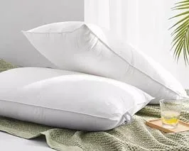Surface: 100% cotton, inner: 85% duck feather 15% duck down bed pillow