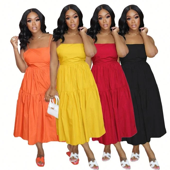 GE161-summer 2021 women clothing solid color slip dress sundresses long casual dresses
GE161-summer 2021 women clothing solid color slip dress sundresses long casual dresses