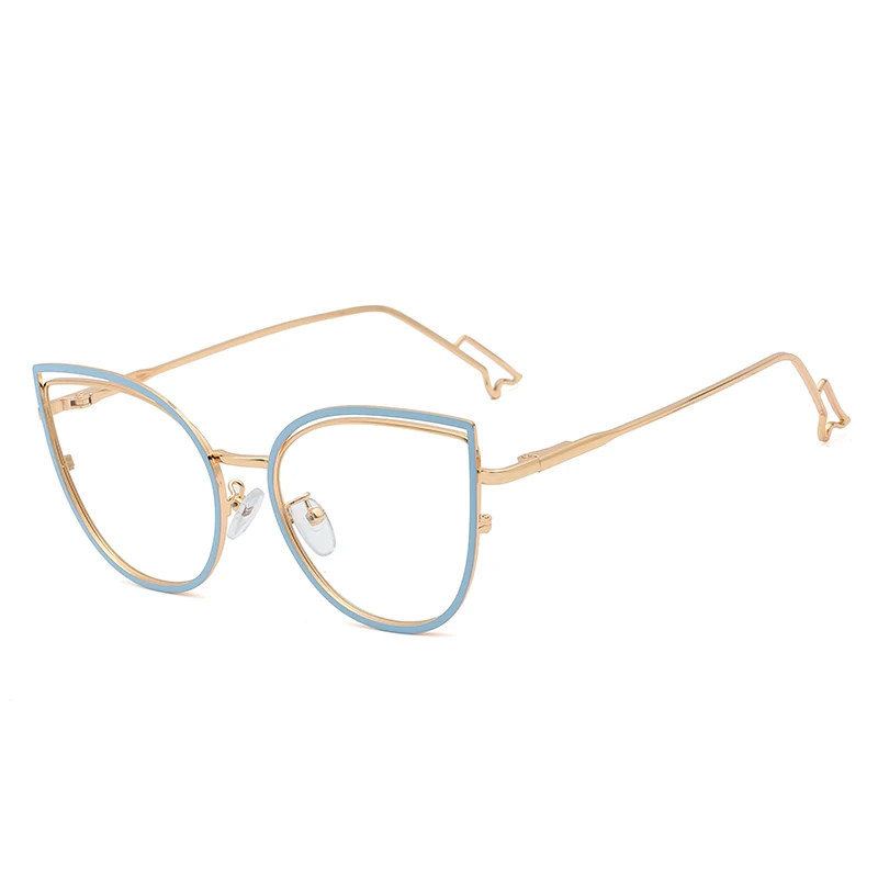 Simple Cat Ear Metal Glasses Frames Men Women Optical Fashion Computer Glasses 95597
Simple Cat Ear Metal Glasses Frames Men Women Optical Fashion Computer Glasses 95597