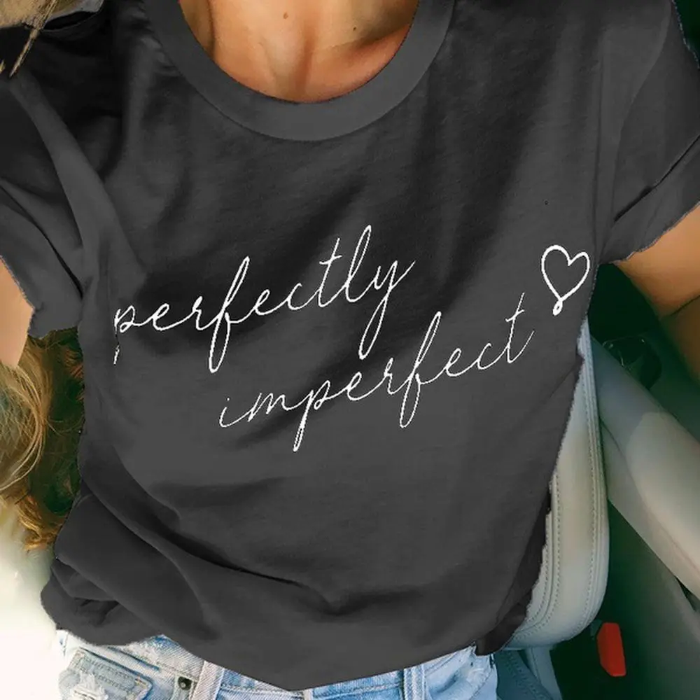 Spring / summer 2021 women's letter print round neck short sleeve top T-Shirt Large casual sports top, White
Spring / summer 2021 women's letter print round neck short sleeve top T-Shirt Large casual sports top, White