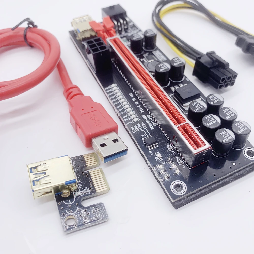 VER011 pro PCI-E Riser Graphics Card Extension Cable Plus Upgraded Super Version PCIE x16 USB 3.0 Express Extension Riser
VER011 pro PCI-E Riser Graphics Card Extension Cable Plus Upgraded Super Version PCIE x16 USB 3.0 Express Extension Riser