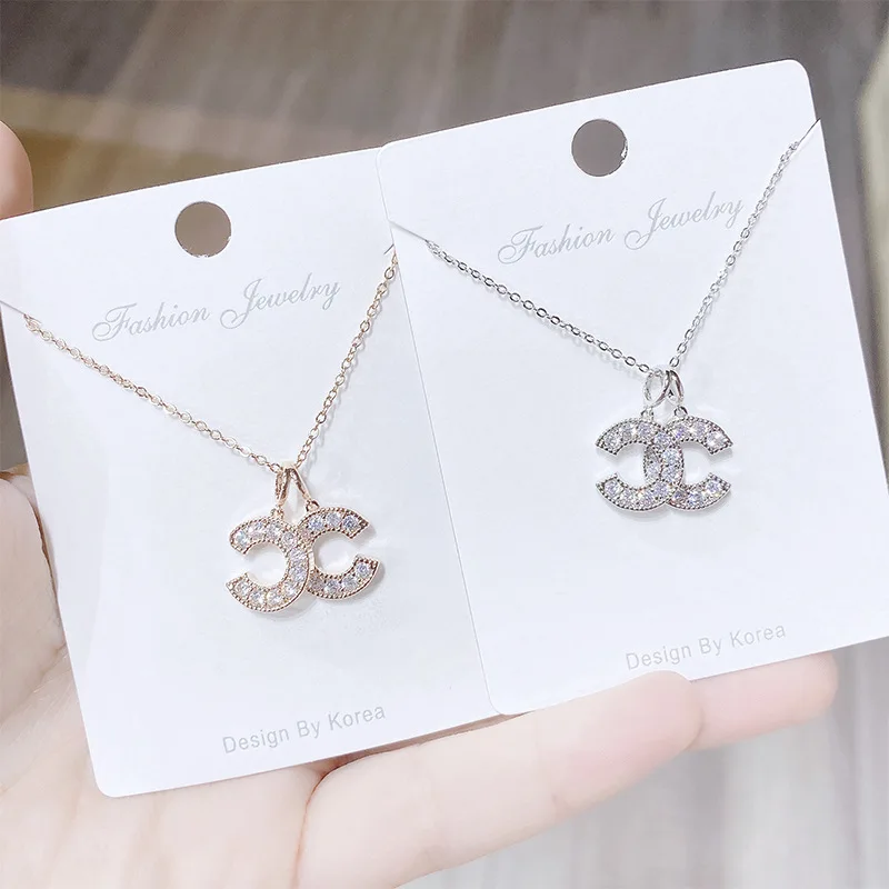 Jewelry Women Luxury Gold Plated Stainless Steel Designer Necklace Popular Brands Charms Logo Channel Double C Necklace, Silver,rose gold,gold
Jewelry Women Luxury Gold Plated Stainless Steel Designer Necklace Popular Brands Charms Logo Channel Double C Necklace, Silver,rose gold,gold