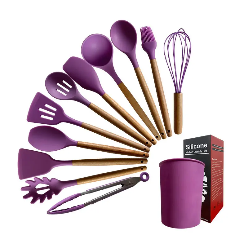 Professional Manufacturer Cooking Tools Silicone Utensil 11 PCS Eco-friendly Kitchen Utensil Set
Professional Manufacturer Cooking Tools Silicone Utensil 11 PCS Eco-friendly Kitchen Utensil Set