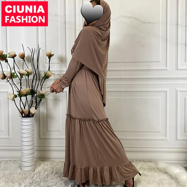 6378# Solid color fashion robe muslim islamic women prayer dress thobe matching with long scarf, Black/gray/beige/ purple/navy/pink/brown/maroon
6378# Solid color fashion robe muslim islamic women prayer dress thobe matching with long scarf, Black/gray/beige/ purple/navy/pink/brown/maroon