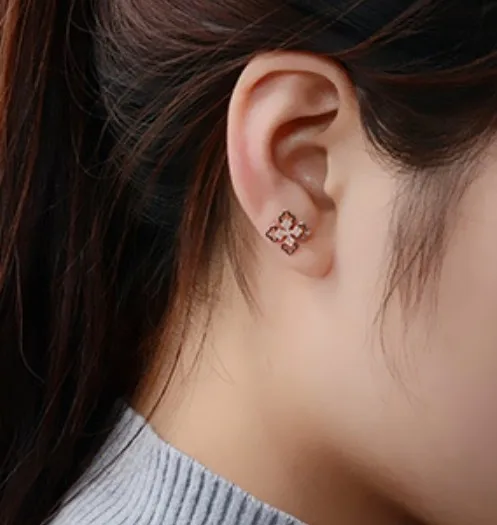 F082 18k Rose Gold Plated Hollow Stainless Steel Earrings Jewellery Without Fade
F082 18k Rose Gold Plated Hollow Stainless Steel Earrings Jewellery Without Fade