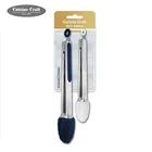 Amazon stainless steel nylon silicone BBQ tool set snap on food serving food tong set