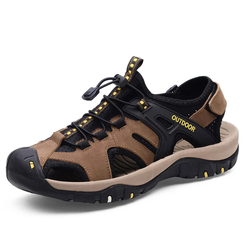2020 Summer Genuine Leather Sandals Men Summer Shoes Lightweight Comfort Men Beach Sandals Hook Loop Leather Men Shoes Plus Size
2020 Summer Genuine Leather Sandals Men Summer Shoes Lightweight Comfort Men Beach Sandals Hook Loop Leather Men Shoes Plus Size