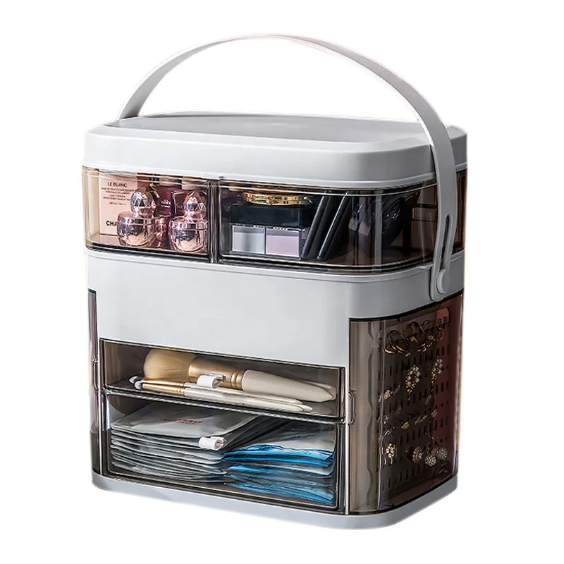 Multifunctional Drawer Desk LED Lights Makeup Storage Box Portable To Take Cosmetic Organiser Make Up Storage Box, Pink white green
Multifunctional Drawer Desk LED Lights Makeup Storage Box Portable To Take Cosmetic Organiser Make Up Storage Box, Pink white green