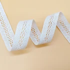 9mm Custom Polyester Mesh Embroidered Lace Trim Clothes Decorative Eyelet Lace Trim