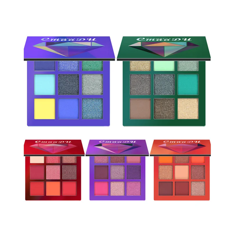 Factory Wholesale Waterproof 9 Color Beauty Creations High Pigment Eye Shadow Palette Private Label
Factory Wholesale Waterproof 9 Color Beauty Creations High Pigment Eye Shadow Palette Private Label