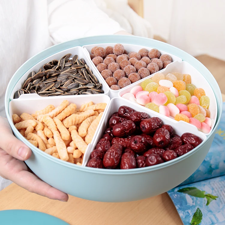 High quality food grade 5 compartments candy box nuts tray plastic snack candy dry fruit trays with lid
High quality food grade 5 compartments candy box nuts tray plastic snack candy dry fruit trays with lid