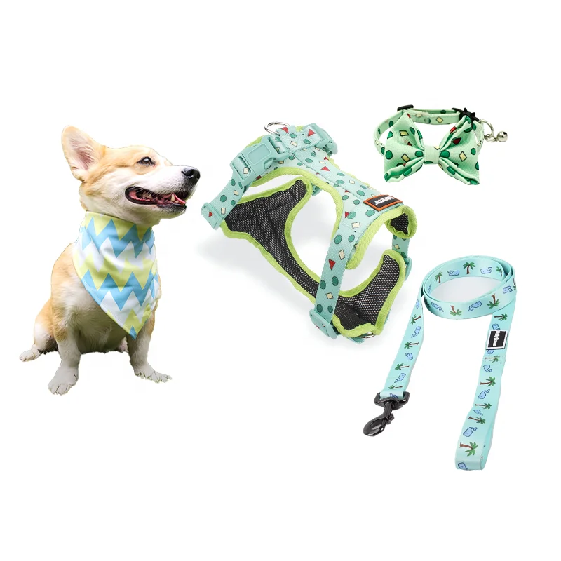 

Manufacture Tactical Soft Pet No Pull Dog Harness Leash Set Custom Reversible Free Sample Cat Bandana Collar Vest for Dogs, Can be customized
