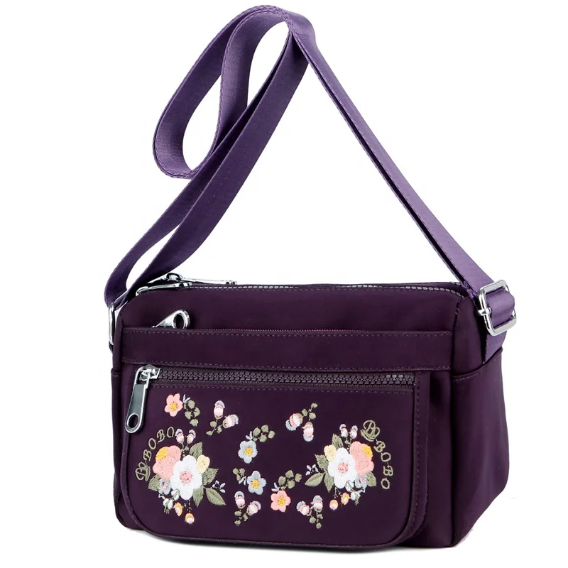 BOBO waterproof nylon bags with Chinese national embroidery female style single shoulder bag cross body travel bag
BOBO waterproof nylon bags with Chinese national embroidery female style single shoulder bag cross body travel bag