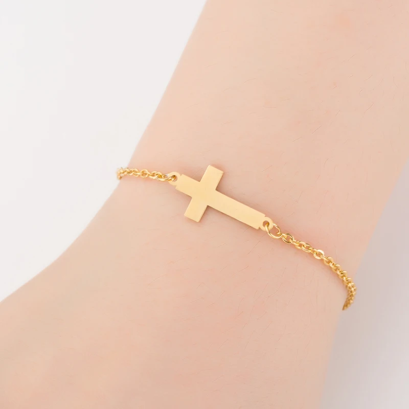 Religious Stainless Steel Bracelet for Women Simple Christian Women Bracelet bijoux femme Religious Charm Jewelry Accessories
Religious Stainless Steel Bracelet for Women Simple Christian Women Bracelet bijoux femme Religious Charm Jewelry Accessories