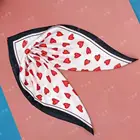 women luxury square and long custom print 100% silk scarf with box