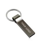 ギフトキーリング無料のロゴ usb フラッシュドライブ 16 ギガバイト金属 usb 3.0 ペンドライブ usb スティックペンドライブメモリスティック