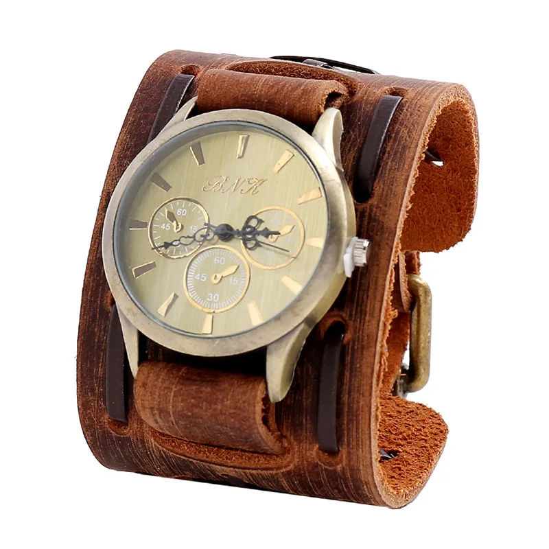 Punk watches Daily fashion Men's accessories Women's bracelets Jewelry designer true Leather bracelets, 5 color
Punk watches Daily fashion Men's accessories Women's bracelets Jewelry designer true Leather bracelets, 5 color