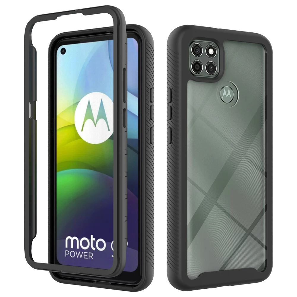 For Moto G8 power lite G Power 5G Sports G9 Power cases Shock absorption Case with Front Frame back Cove mobile Phone Shell, Black colors
For Moto G8 power lite G Power 5G Sports G9 Power cases Shock absorption Case with Front Frame back Cove mobile Phone Shell, Black colors