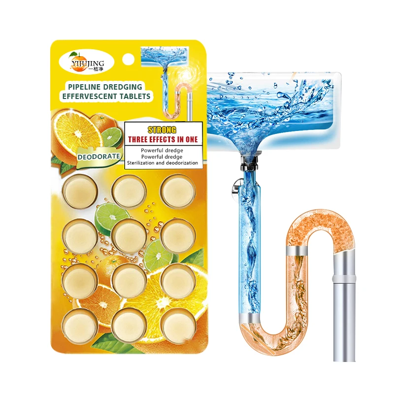 Kitchen pipe dredging solid effervescent cleaner chemical sink pipes cleaning tablets, Customized color
Kitchen pipe dredging solid effervescent cleaner chemical sink pipes cleaning tablets, Customized color