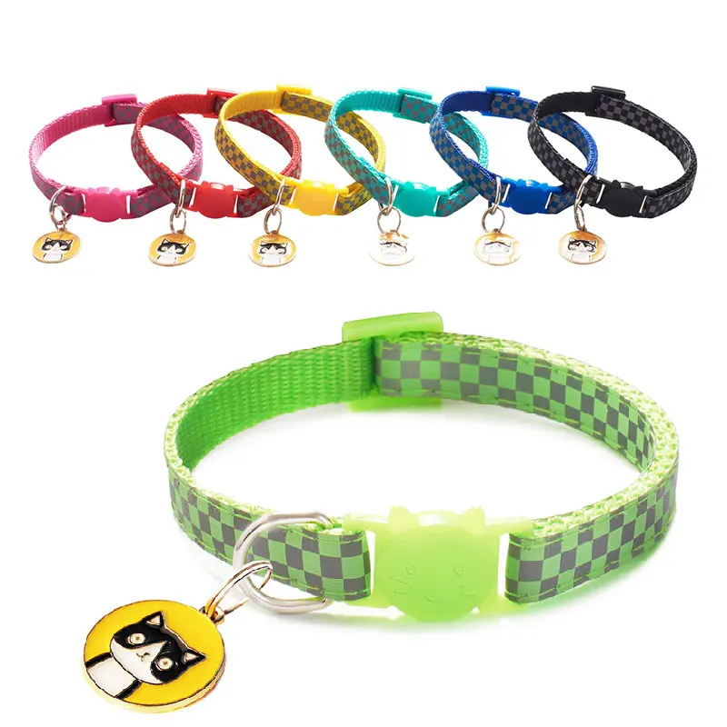 Security Quick Release Placas Nombre Collares Para Perro Y Gatos Gold Luxury Reflective Cat Collar With Safety Buckles, Red,black,yellow
Security Quick Release Placas Nombre Collares Para Perro Y Gatos Gold Luxury Reflective Cat Collar With Safety Buckles, Red,black,yellow